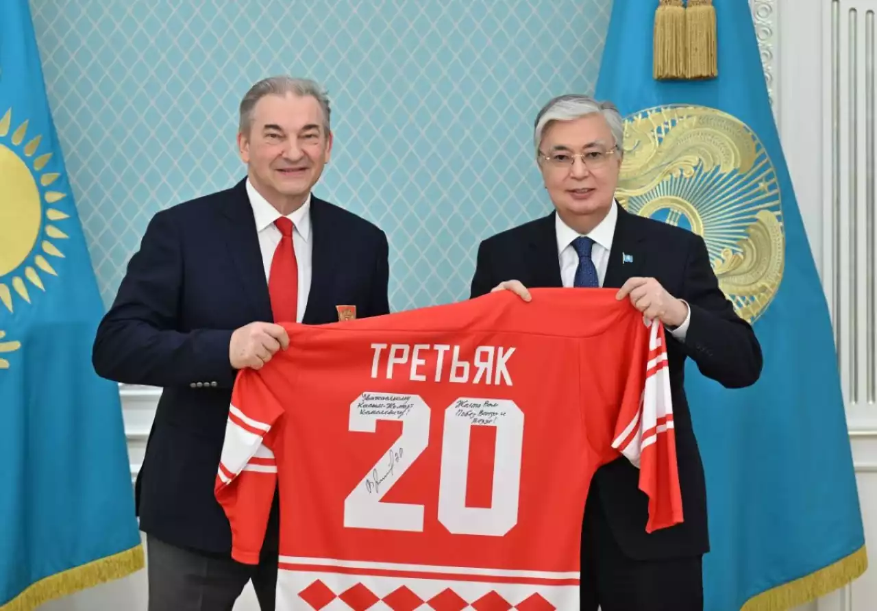 Тоқаев Ресей хоккей федерациясының президентін қабылдады