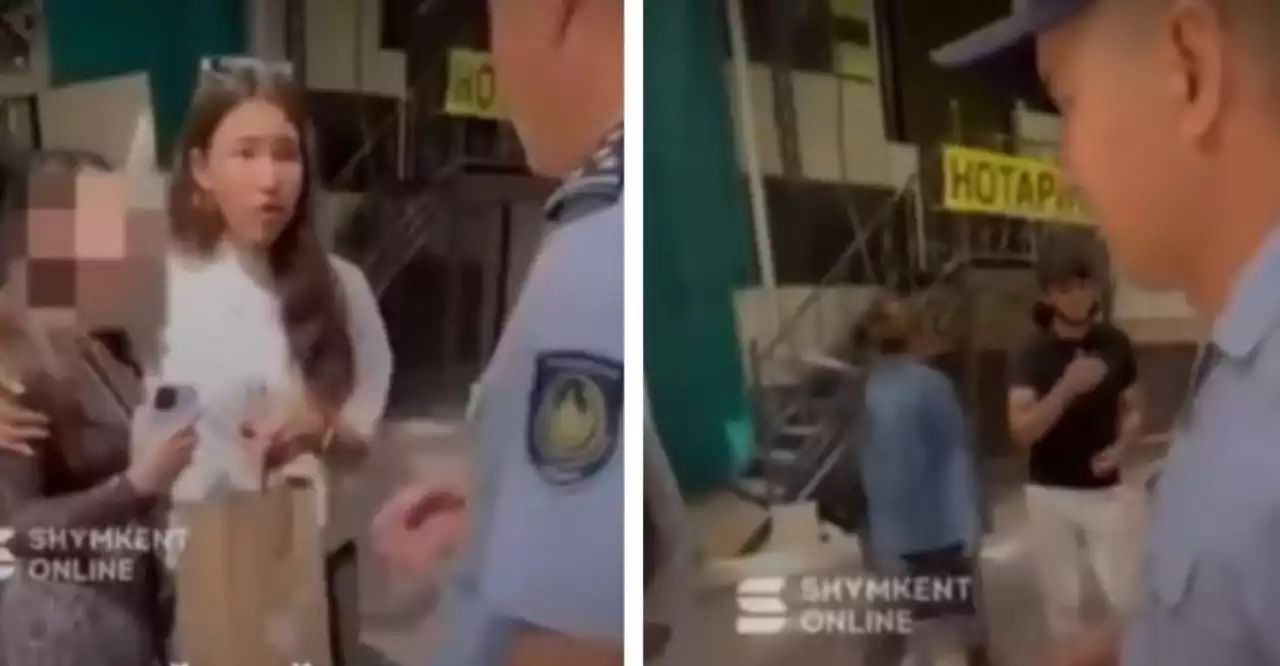 Шымкентте полицей патруль шақырған қыздарға шабуыл жасады (видео)