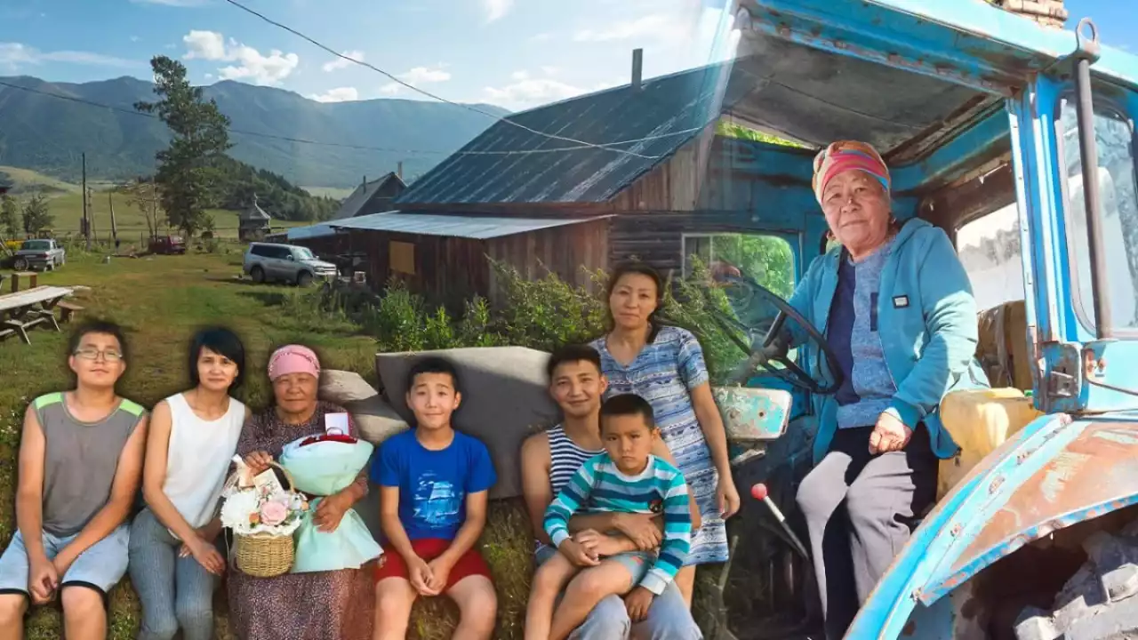 Трактор жүргізіп жүрген 72 жастағы әжей қызықты өмірі жайлы айтты
