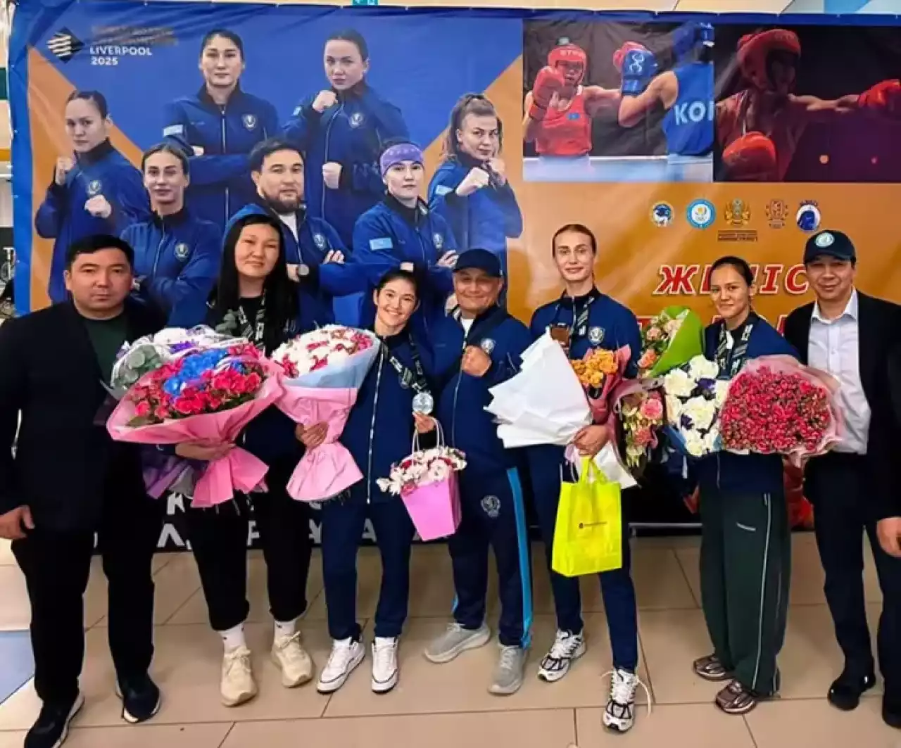 Бокстан әлем чемпионатының жеңімпазы атанған спортшылар елге оралды