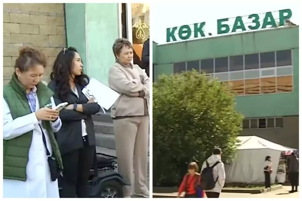 «Менің тұрған орнымды алып қойды»: Алматыда көк базардың саудагерлері жалға алып отырған орындарынан айырылып қалған