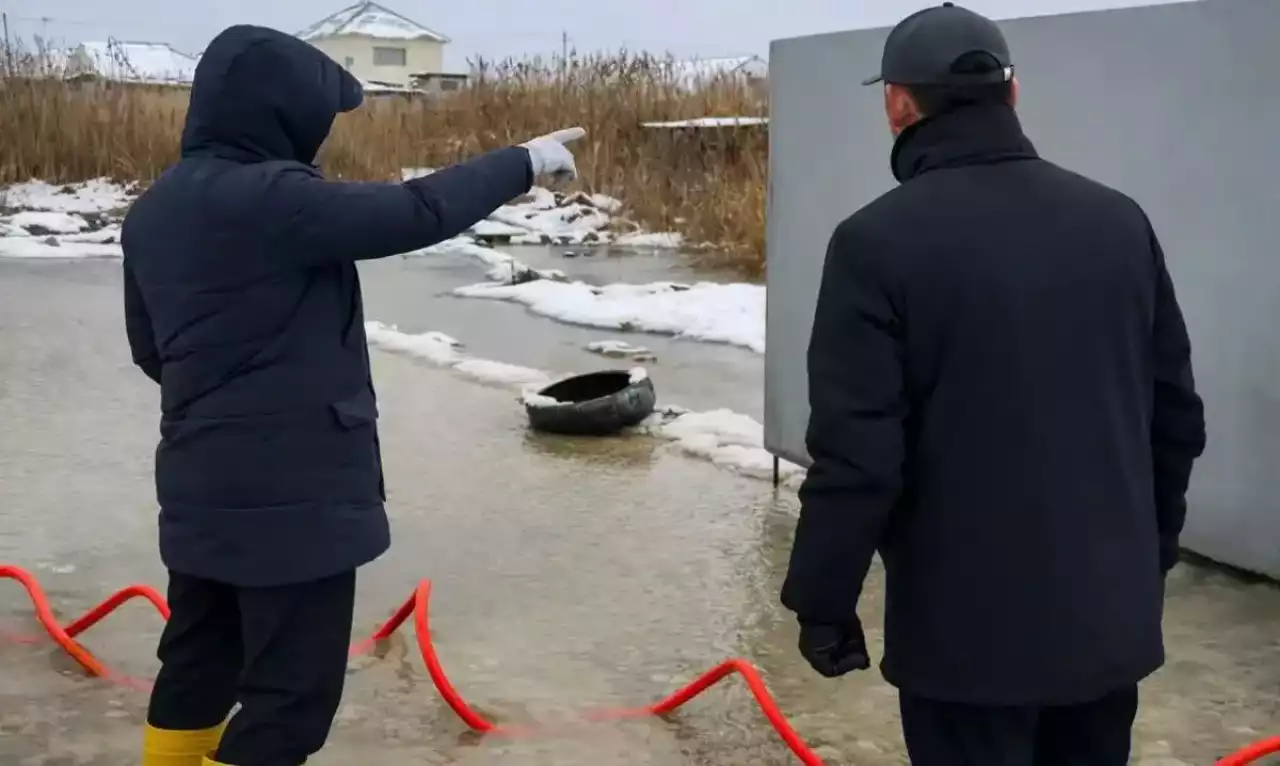 Маңғыстау облысында қар еріп, тұрғын үйлерді су басып қалды