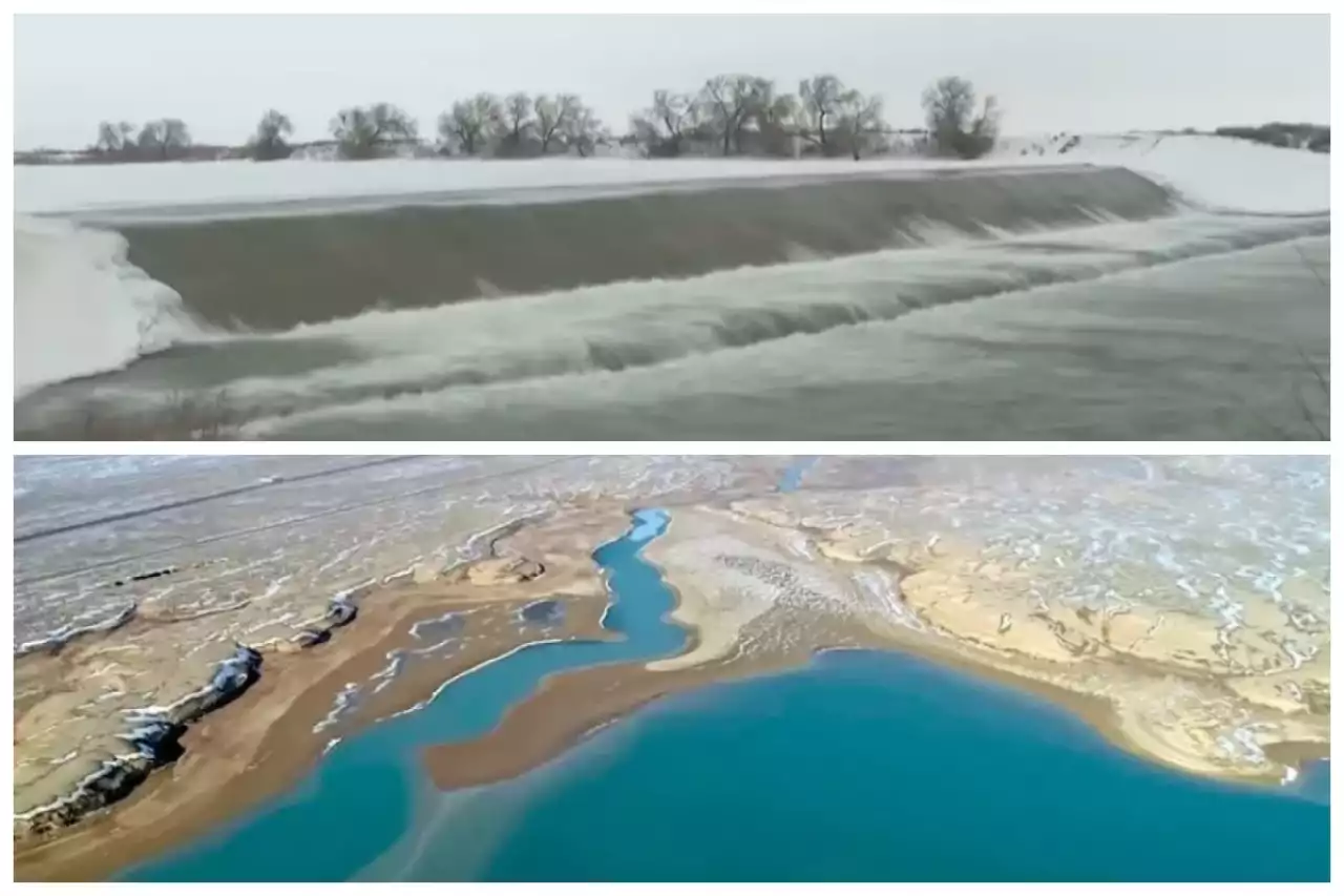 Секундына 50 текше метр су: Арал теңізіне су келіп жатыр