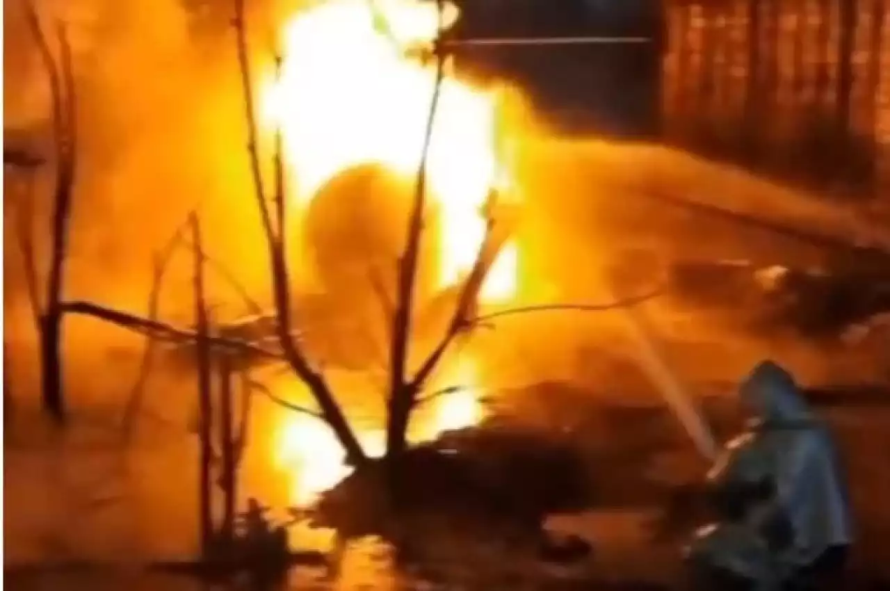 Ақтөбе қаласында газ құю станциясында жарылыс болды (ВИДЕО)