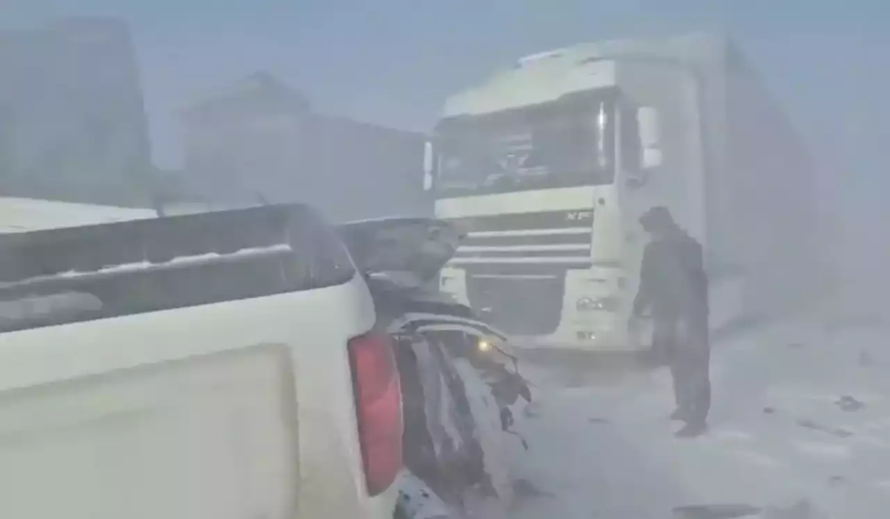 Астана-Қарағанды тасжолында 7 көлік соқтығысып, 1 адам көз жұмды