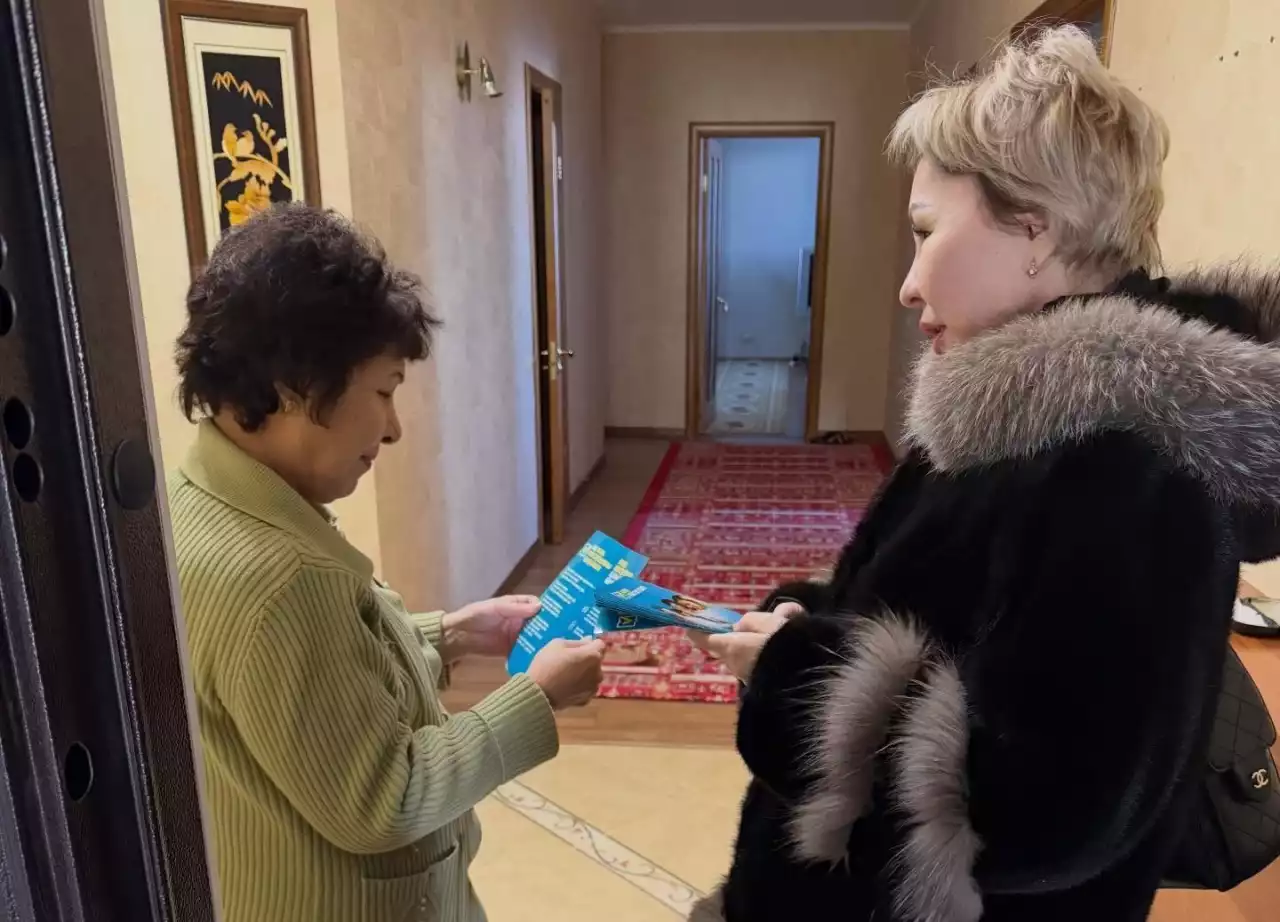 Ақтөбе облысында "Есіктен  есікке" акциясы жүзеге асырылды