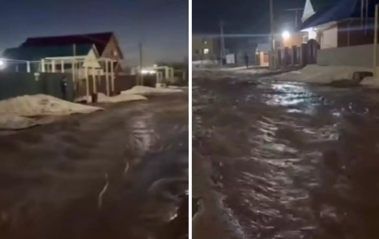 Қостанайдағы шағынауданды су басты