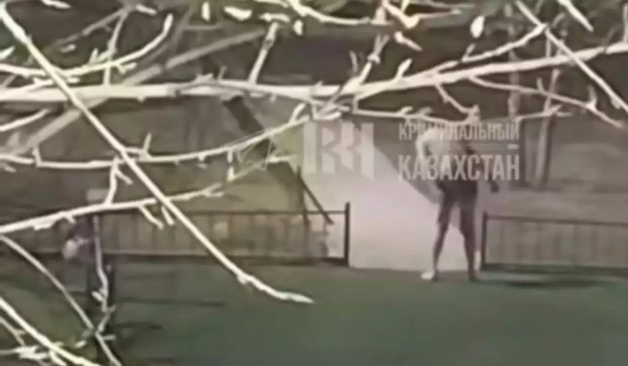 Астанада жалаңаш ер адам балалар алаңында пышақпен жүгірді