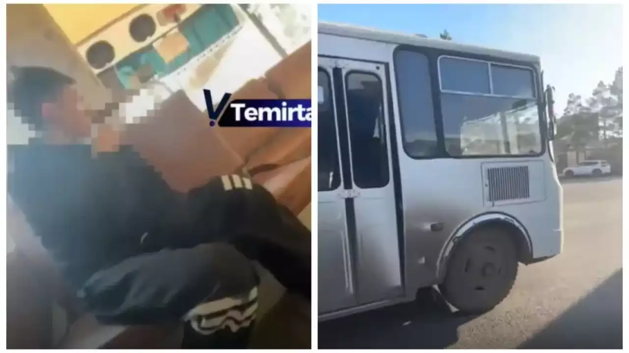 Теміртауда автобус ішінде тамақ жеген жолаушыны жүргізуші жолда түсіріп кетті (ВИДЕО)