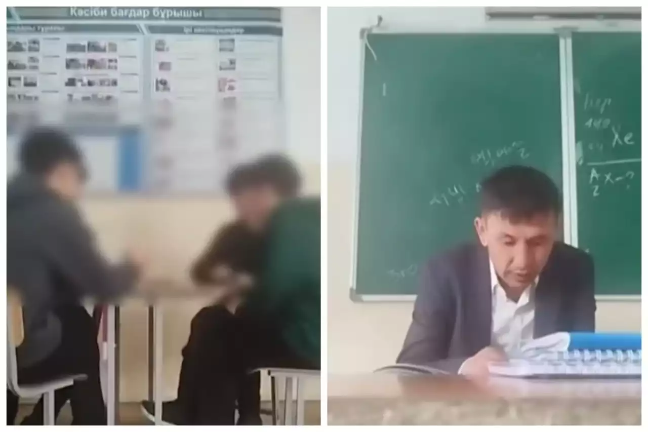 Түркістан облысында оқушылар сабақ кезінде карта ойнаған: ескерту жасамаған мұғалім жұмысынан кетті