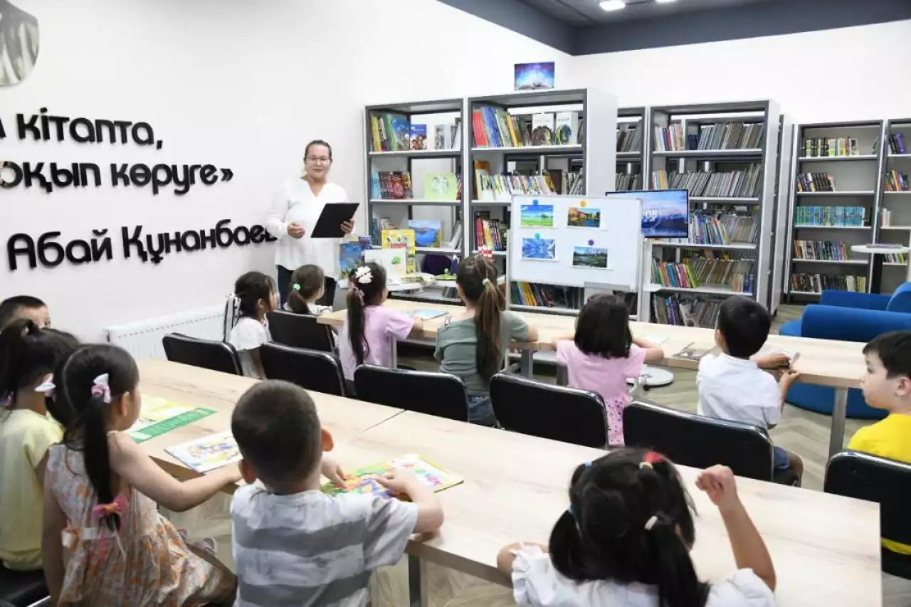 Елордадағы кітапханада мектепке дейінгі балаларға арналған экосағат өтті